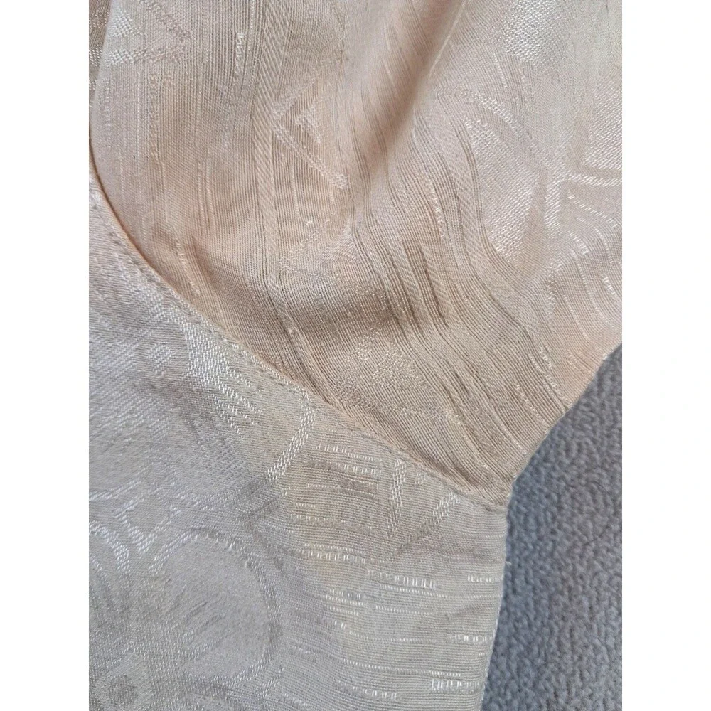 Havana Jack’s 100% Silk Hawaiian Shirt XL Beige Aloha Camp Button Front Vintage - Picture 9 of 13